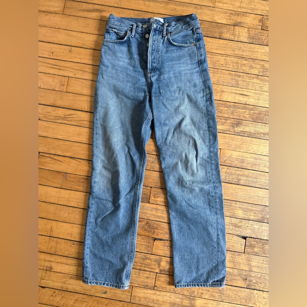 AGOLDE mid rise straight jeans size 22